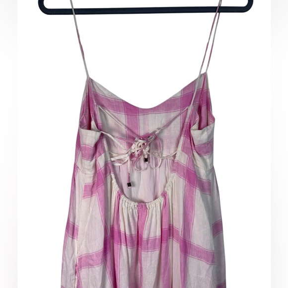 Anthropologie Maeve Linen Tie-Back Maxi Dress - Picture 5 of 10